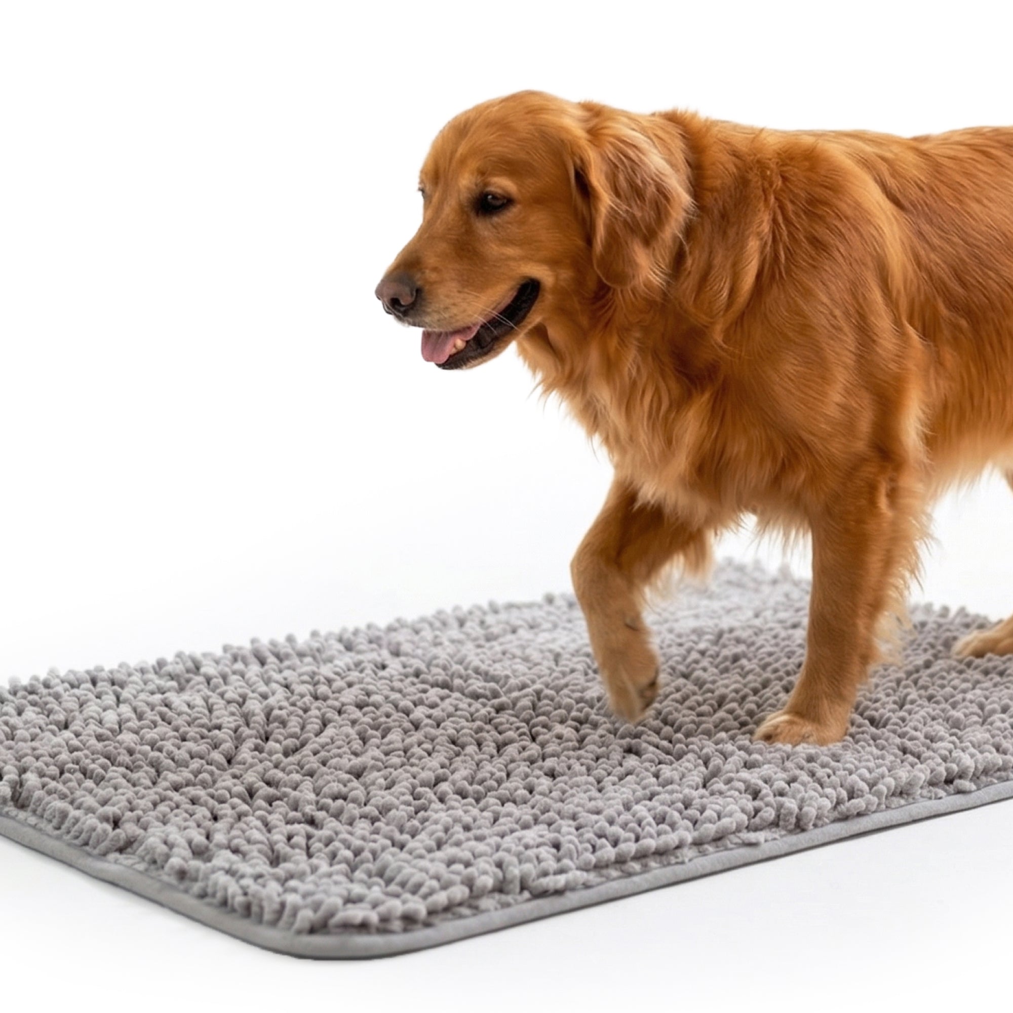 PawsPik® Super Absorbent Microfiber Dog Doormat, Gray