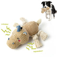 Load image into Gallery viewer, PawsPik® Unicorn Squeaky Crinkle Plush Rope Tug & Chew Dog Toy, Beige
