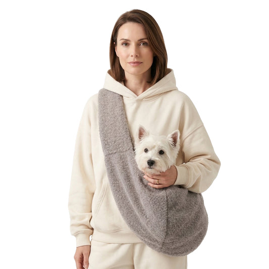 PawsPik® Snuggle Sling Plush Pet Carrying Bag